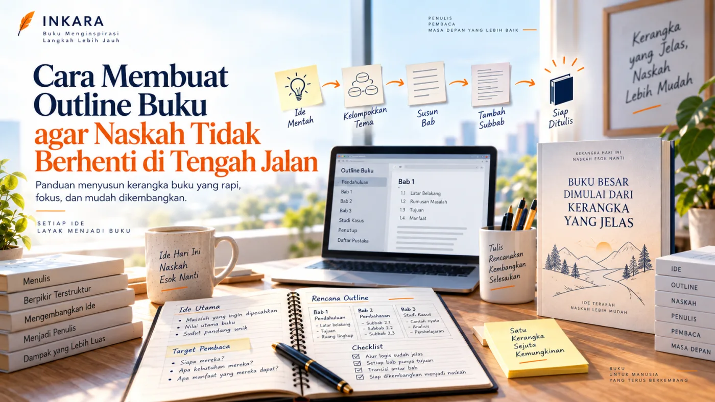 Cara Membuat Outline Buku agar Naskah Tidak Berhenti di Tengah Jalan