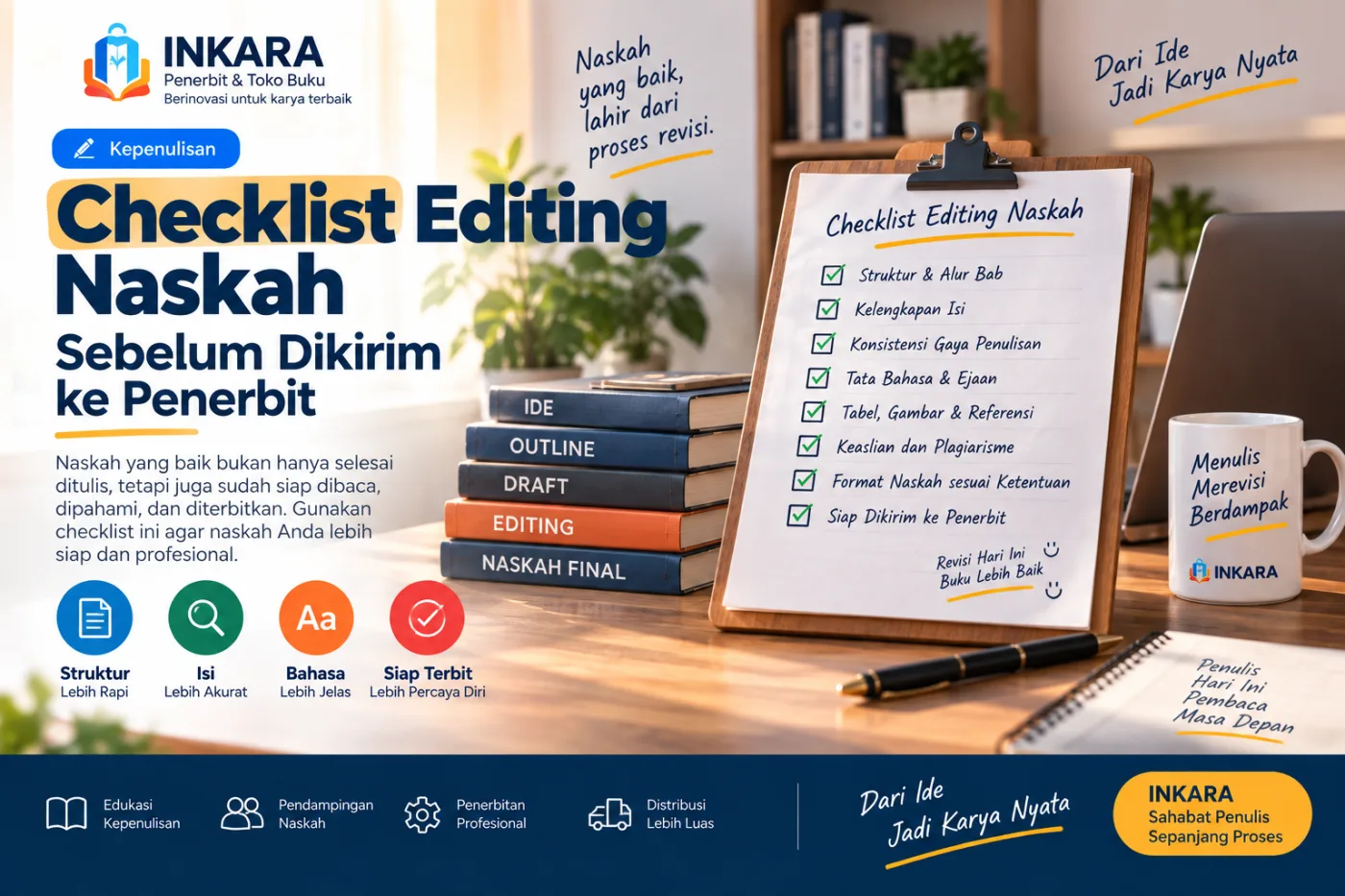 Gambar artikel: Checklist Editing Naskah Sebelum Dikirim ke Penerbit