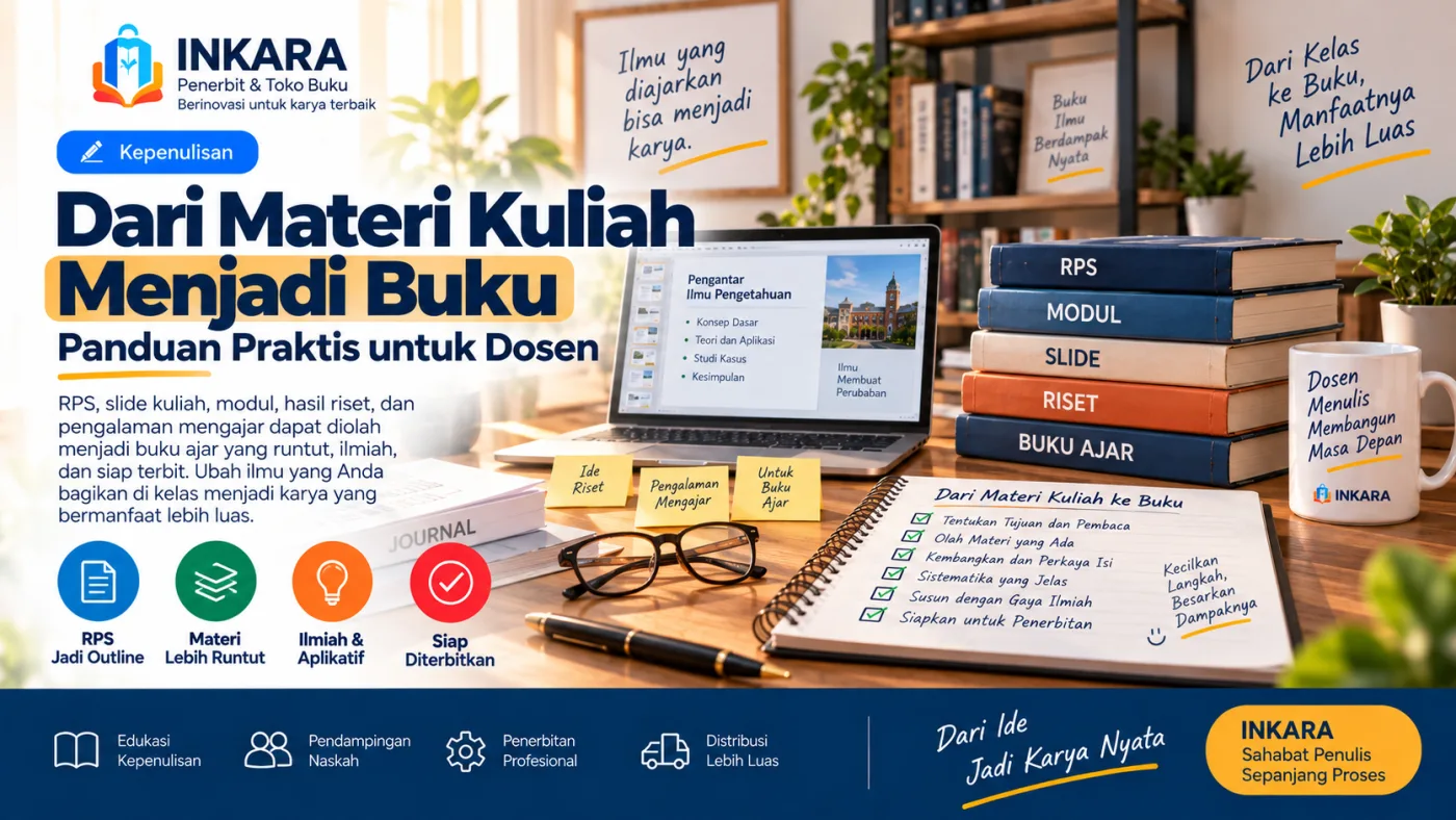 Gambar artikel: Dari Materi Kuliah Menjadi Buku: Panduan Praktis untuk Dosen